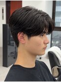 ナチュラルセンターパート 毛流れ 鹿児島メンズ