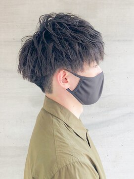ベガ ヘアーズ ストーリー(VEGA hair's story) メンズパーマツイストパーマ×黒髪イメチェンアッシュブラック