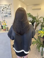 フェーディン(fa/din)&nbsp;レイヤーカット×オリーブカラー