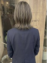 ニコリヘアワークス(nicori hair works)&nbsp;ミディアム×レイヤー×ハイライト3