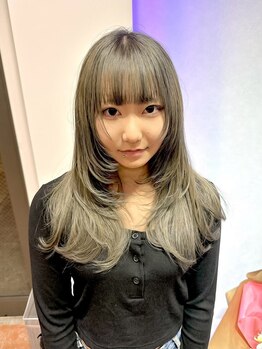 ノイ 水戸店(NEU)の写真/【NEW】水戸/赤塚で叶う、小顔魅せの似合わせ♪カラーに映えるレイヤーカット/ウルフカットが今、大人気！