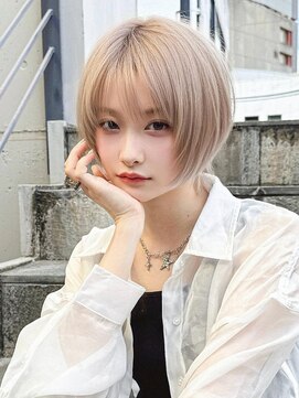 アグ ヘアー シルク 豊田市駅前店(Agu hair sylk) 《Agu hair》韓国モードハイトーンショート×numberA.ヘアバター