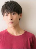 爽やかビジカジ伸ばしかけ短髪ナチュラル学生メンズカットY上尾