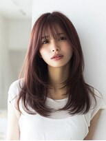 ダル 渋谷/表参道(DAL.)&nbsp;ボルドーカラー/艶カラー/レイヤーカット/顔周りレイヤー
