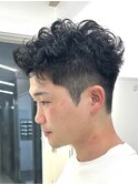 MEN’S/ピンパーマ/ニュアンスウルフ/藤沢美容院