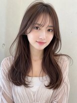ノア 三宮店(NOA)&nbsp;【NOA】韓国風くびれレイヤー似合わせカット透明感ブラウン