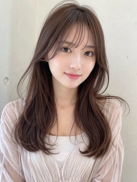 ノア 三宮店(NOA) 【NOA】韓国風くびれレイヤー似合わせカット透明感ブラウン