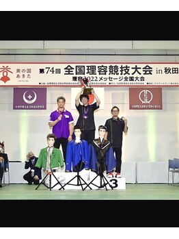 ラグジュアリーバーバーカミング 入間店(Luxury BARBER Kaming)の写真/コンテストで多くの賞を継続して受賞し続けているスタッフが在籍♪デザイン性と再現性を兼ね備えた提案が◎