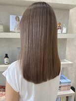 シベル(sibell)&nbsp;＊ブリーチWカラーダブルカラーロングレイヤーオリーブベージュ