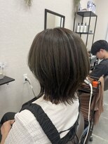 バセット バイ アルター 鎌取店(basset by aL-ter)&nbsp;ハッシュカット/グレージュ/デザインカラー/○○○○