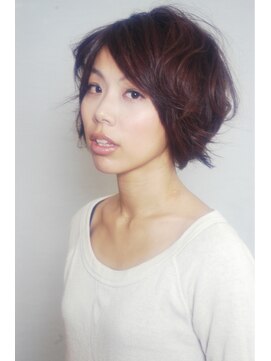 スラッシュ(SLASH) 【SLASH】無造作カール☆カールで立体感を加えた大人ボブ