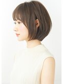 『rue京都』大人可愛い黒髪☆前下がりショートボブ丸みショート
