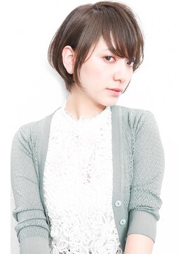 モニカ 西宮北口(Monica) アシメショートエアリーショートグレージュナチュラルボブ