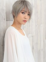 ヘアーメイクパウダー 天王寺寺田町店(Hair make powder) 大人可愛い20代30代40代小顔ハンサムショートホワイトベージュ