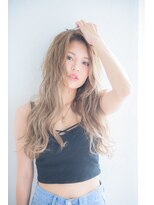 ミエル ヘア 新宿(miel hair)&nbsp;〈mielhair新宿〉ハイトーン　ダブルカラー　ロング　TOKIO