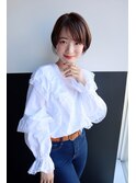 前髪カール/ネオシースルーバング/くびれボブ［銀座］
