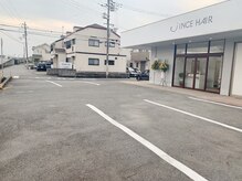 インスヘアー 加古川別府店(INCE HAIR)の雰囲気（駐車場が広く、20台完備しております）
