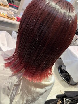 アストランティア 栄店(ASTRANTIA) 【ASTRANTIA】チェリーレッド×ブリーチ