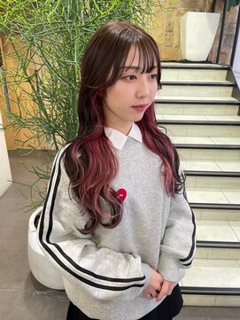 ゼスト 吉祥寺店(ZEST) 韓国ヘア/ピンクインナーカラー/グレージュ　吉祥寺青木桜