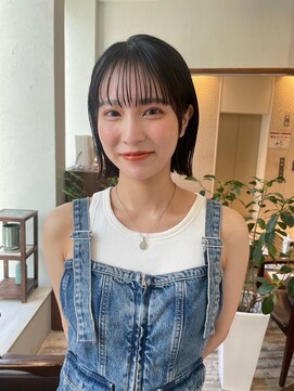 アンバー 池袋(amber) 切りっぱなしボブ/美髪/ピンクブラウン[池袋駅]