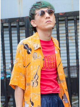 リブロ 三軒茶屋(LIBRO) ストリート系×グリーンヘア