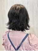 ネイビーブラックカラー＊くびれボブ【TELA HAIR】