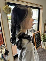 ナチュラル(Natural) インナーカラー×リバース巻き