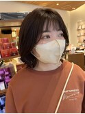 【琉希也style】小顔ボブ／チョコレートブラウン/大人カラー