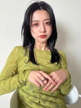 シーム 天神大名店(SEAM)&nbsp;セミロング　Recommended for  20s to 30s.