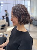 ボブ×パーマスタイル