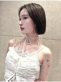 タッセルボブ×オリーブベージュ