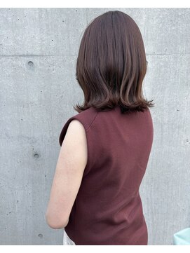 グッディ 倉敷中島店(GOOD-DAY) 植田まい＊大人ミディアム×ココアブラウン