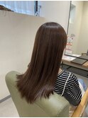 オリーブグレージュのツヤカラー◎メンテナンスカット◎