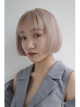 マッシュ 北堀江(MASHU) ピンクベージュ　ミニボブ