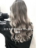 ホワイトベージュロング_かきあげロングマロンベージュ_S18