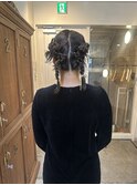 ヘアセット/お呼ばれヘア/パーティーヘア/お団子ヘア