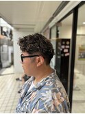 #サーフカール#スパイキーショート#ブルーブラック#船橋