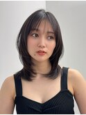 【長谷川】シースルーワイドバング×くびれレイヤー
