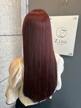 ジーナ  札幌大通(Zina) 美髪＊チェリーレッド＊髪質改善トリートメント＊Zina札幌大通