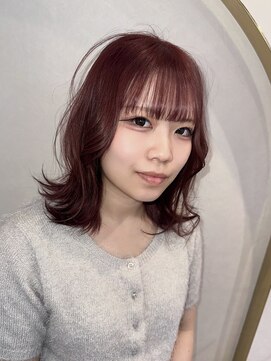 ミラ(MIRA) ブリーチなしダブルカラー/ピンクブラウン/大阪梅田