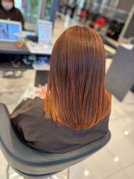 アース 南福島店(HAIR&MAKE EARTH) オレンジ