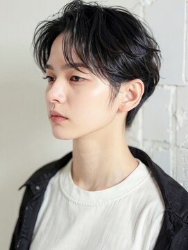 モッズヘア 上尾西口店(mod's hair) 黒髪アップバング刈り上げセンターパートp2上尾20代30代40代