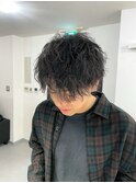 波巻きツイストスパイラルパーマ/フェザーパーマ/眉毛/メンズ