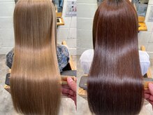 ブリーチ毛にも対応できる柔らかい仕上がりの縮毛矯正がイチオシ