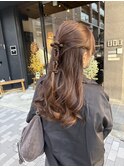 大人かわいいハーフアップ【MOMOKA】