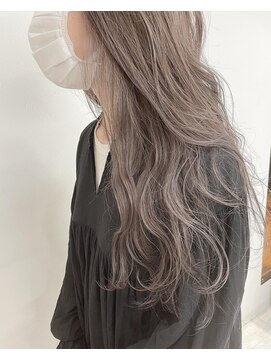 ハイライトグレージュ/ダブルカラー/ブリーチ/グレージュ/学割