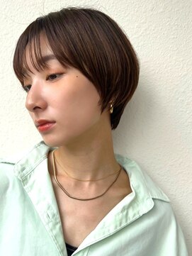 カバーヘア ブリス 大宮西口(COVER HAIR bliss) 小顔/コンパクトショート×透明感オリーブグレー大人可愛いp大宮