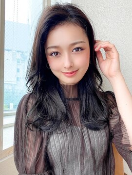 アフロート エル 錦糸町(AFLOAT L) 【20代30代】さりげないナチュラルレイヤー/小顔/黒髪/暗髪