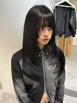 ワークスヘアー(WORKS HAIR) 黒髪 レイヤーカット