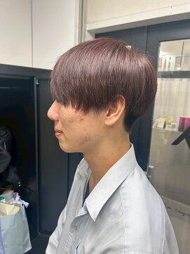 メンズサロン キング 枚方店(Men’s salon K!ng) 韓国マッシュセンターパートツーブロックメンズハイライトウルフ